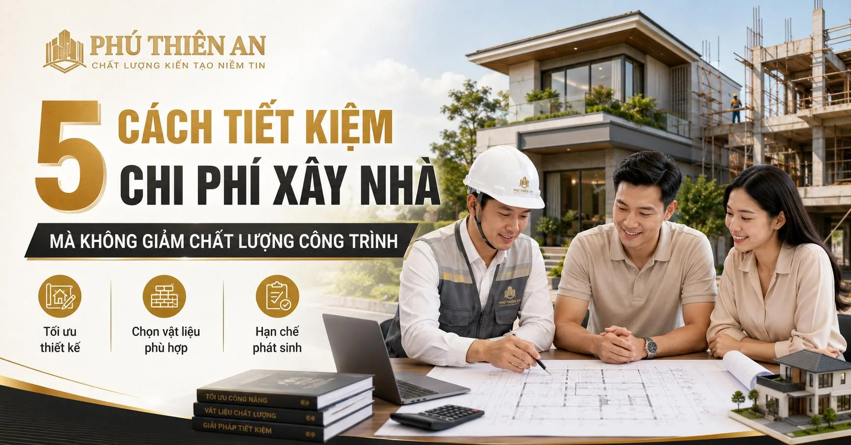 5 cách tiết kiệm chi phí xây nhà mà không giảm chất lượng công trình