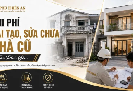 Chi phí cải tạo, sửa chữa nhà cũ tại Phú Yên