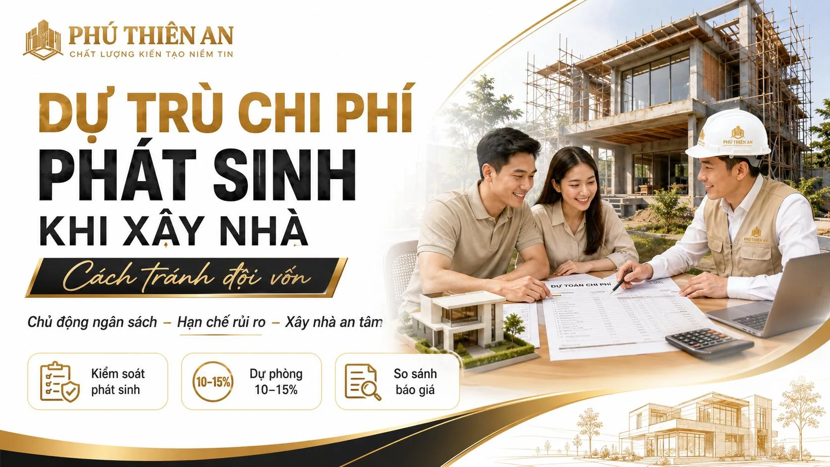 Dự trù chi phí phát sinh khi xây nhà: cách tránh đội vốn