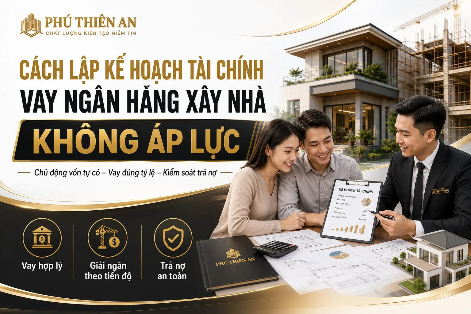 Cách lập kế hoạch tài chính, vay ngân hàng xây nhà không áp lực