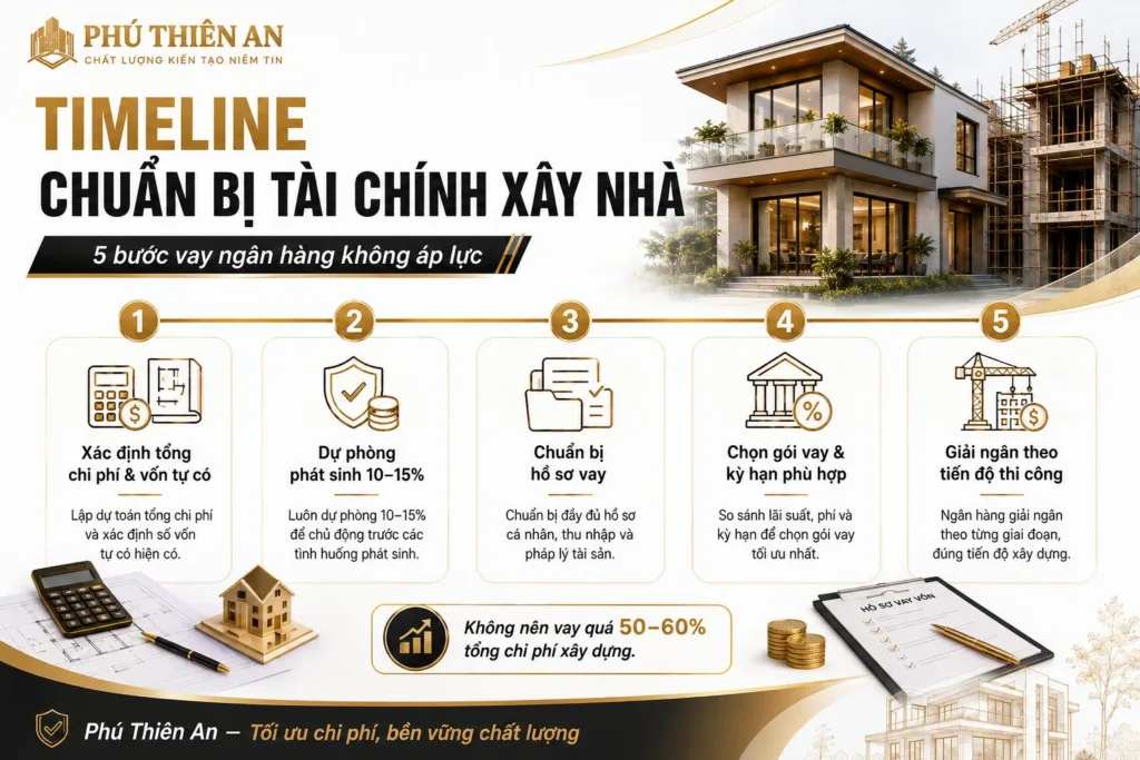 Cách lập kế hoạch tài chính, vay ngân hàng xây nhà không áp lực