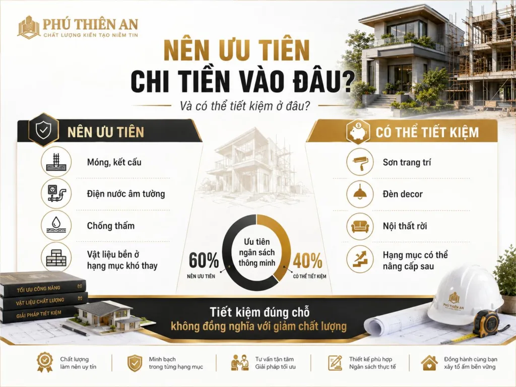 5 cách tiết kiệm chi phí xây nhà mà không giảm chất lượng công trình