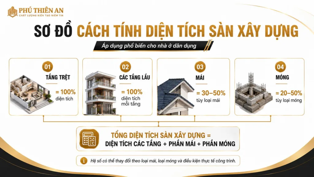 Chi phí xây nhà trọn gói tại Phú Yên 2026: bảng giá theo từng gói vật tư