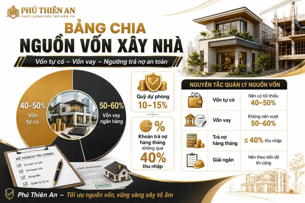 Cách lập kế hoạch tài chính, vay ngân hàng xây nhà không áp lực